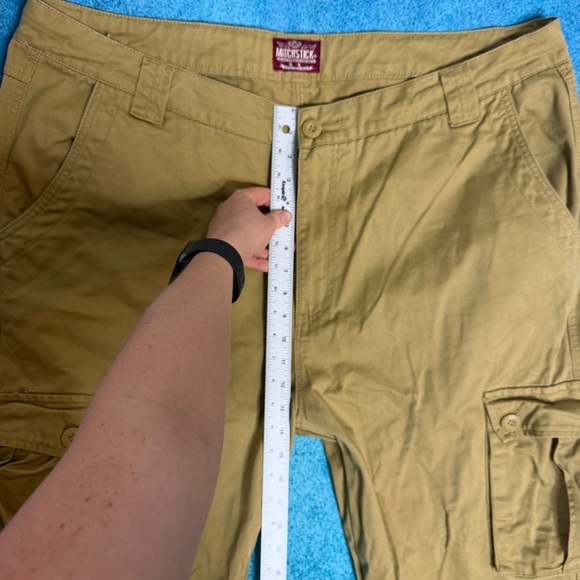 Matchstick Men's 44 Mustard Cargo Utility Outdoor Field Tactical 8 Pocket Pants - Picture 4 of 15